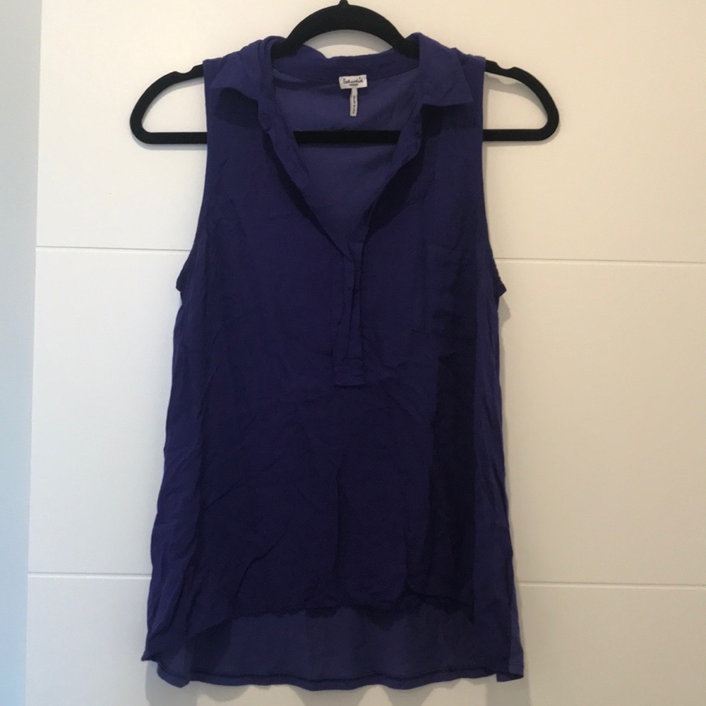 Splendid Mixed Media Sleeveless Top